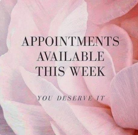 Nicole Has Had Some Appointments Free Up This Tues…