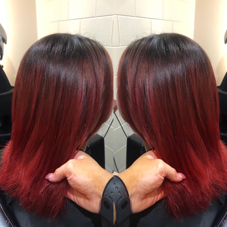 Stunning Red Hot Balayage Created By Our Girl Em …