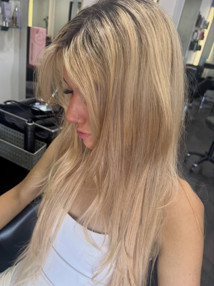 La Mode Hair and Beauty Hair Salon & Beauty Clinic, Gympie QLD Layers doing all the talking, by G Detail of blonde tones and layering cut and coloured at La Mode Gympie