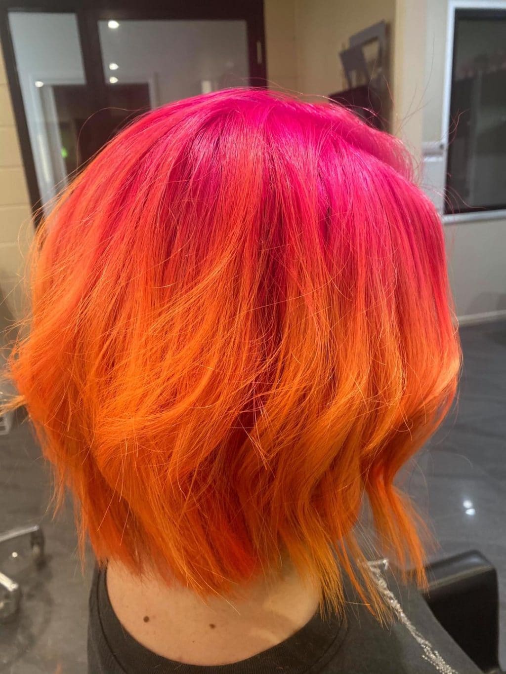 Vivid orange and pink creative colour by La Mode