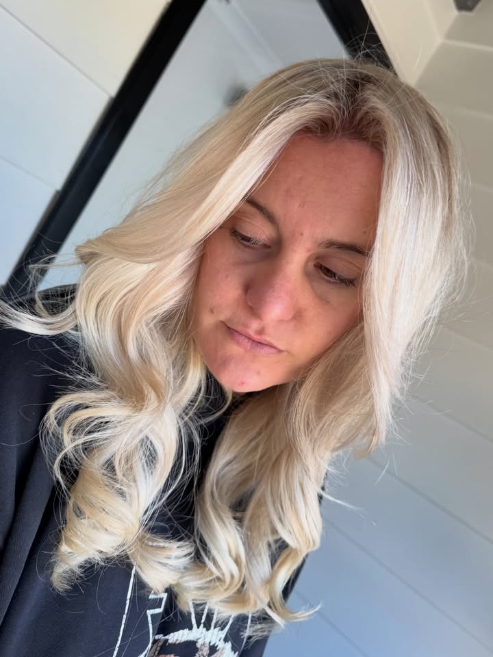 Pearl butter blonde transformation at La Mode Gympie