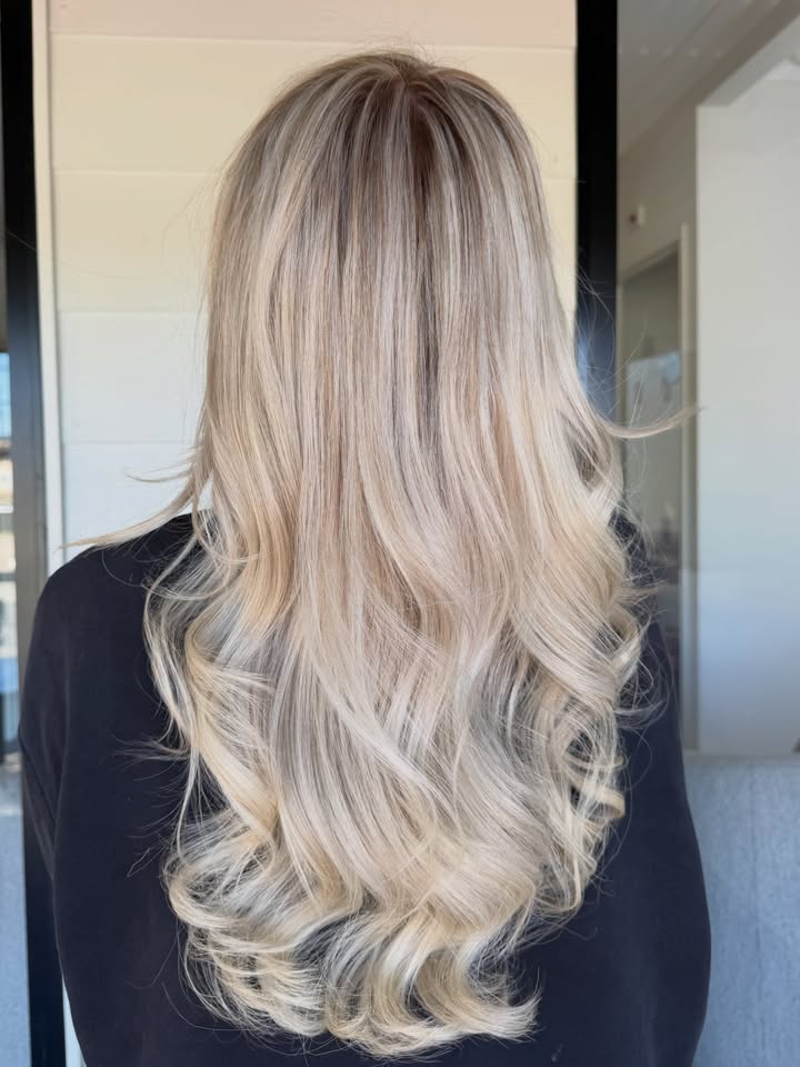 Pearl butter blonde transformation at La Mode Gympie