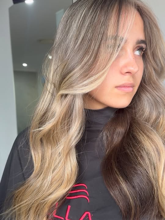 La Mode Hair and Beauty Hair Salon & Beauty Clinic, Gympie QLD Soft, blended and dreamy, in Wella blonde Close-up of blended blonde mid-lengths with no harsh lines at La Mode Gympie