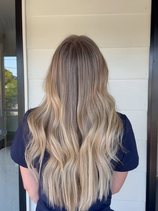 La Mode Hair and Beauty Hair Salon & Beauty Clinic, Gympie QLD Soft contrast blonde, built to last six months ghd smoothing finished blonde hair in the salon at La Mode Gympie