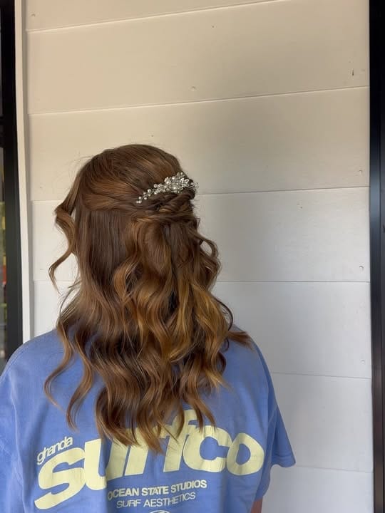 La Mode Hair and Beauty Hair Salon & Beauty Clinic, Gympie QLD New Wella Pure Perfection, now in salon Warm blonde hair falling in loose waves after a colour service at La Mode Gympie